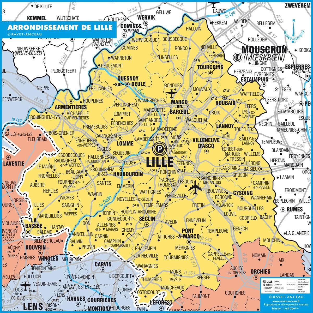 térkép Lille állam