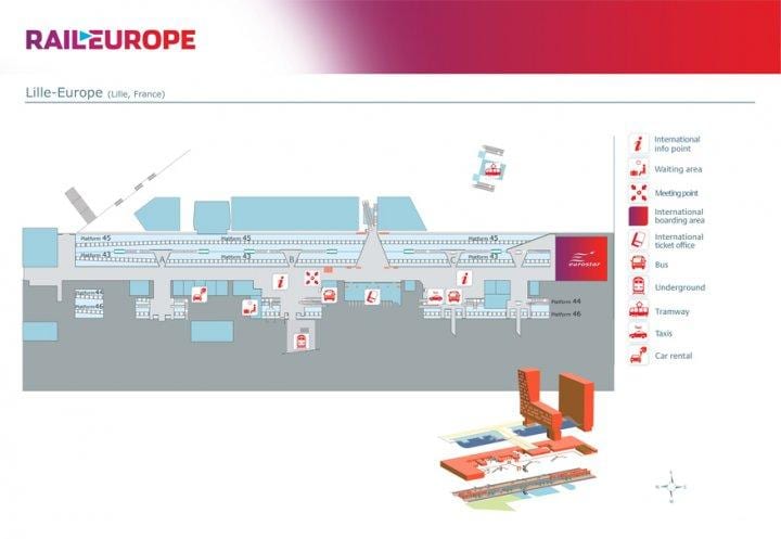 Lille europe pályaudvar térkép