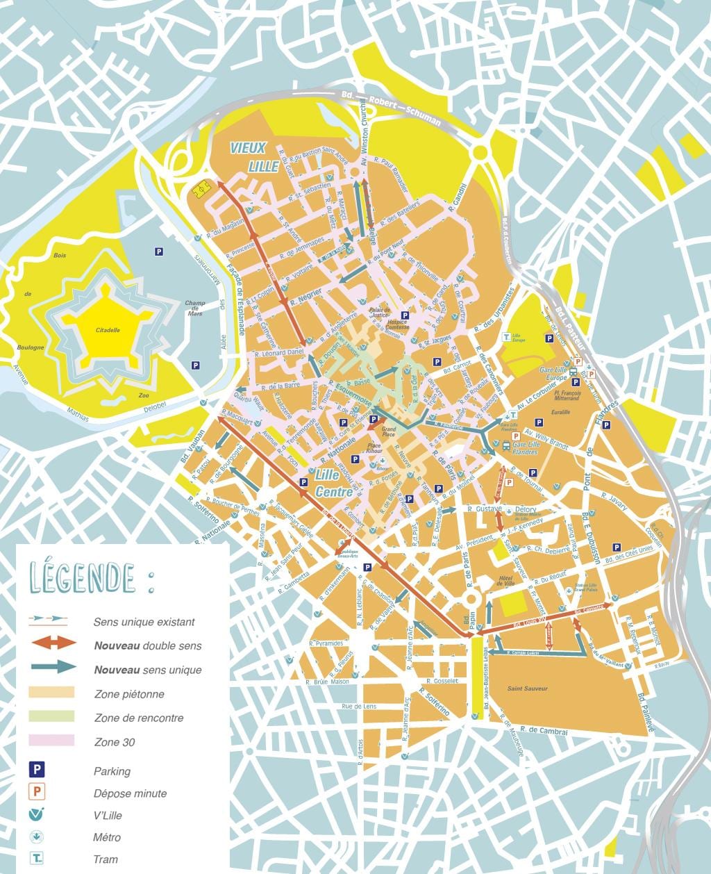 térkép Lille
