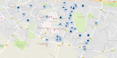 Térkép Lille áruház