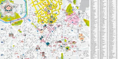 Térkép Lille város központjától