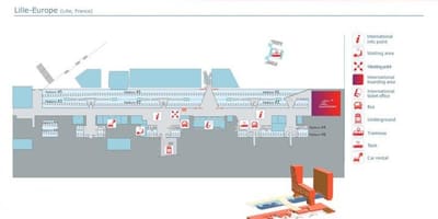 Lille europe pályaudvar térkép