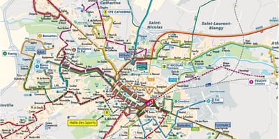 Lille közlekedési térkép