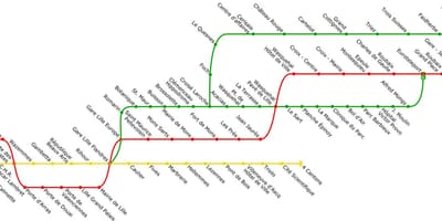 Térkép Lille villamos